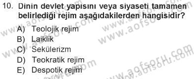 Sosyal Bilimlerde Temel Kavramlar Dersi 2012 - 2013 Yılı Tek Ders Sınav Soruları 10. Soru