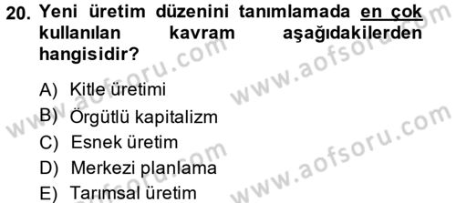 Sosyal Bilimlerde Temel Kavramlar Dersi 2013 - 2014 Yılı (Vize) Ara Sınav Soruları 20. Soru