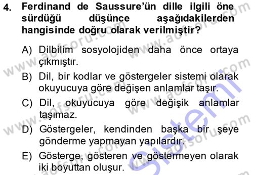 Sosyal Bilimlerde Temel Kavramlar Dersi 2013 - 2014 Yılı (Vize) Ara Sınav Soruları 4. Soru