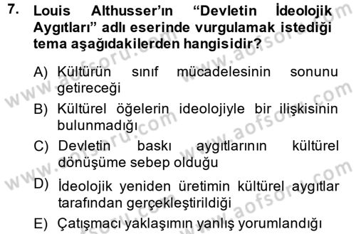 Sosyal Bilimlerde Temel Kavramlar Dersi 2013 - 2014 Yılı (Vize) Ara Sınav Soruları 7. Soru