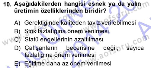 Sosyal Bilimlerde Temel Kavramlar Dersi Ara Sınavı Deneme Sınav Soruları 10. Soru