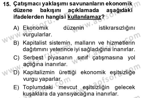 Sosyal Bilimlerde Temel Kavramlar Dersi Ara Sınavı Deneme Sınav Soruları 15. Soru