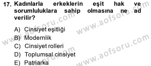 Sosyal Bilimlerde Temel Kavramlar Dersi 2014 - 2015 Yılı (Vize) Ara Sınav Soruları 17. Soru