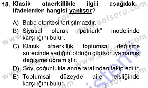 Sosyal Bilimlerde Temel Kavramlar Dersi Ara Sınavı Deneme Sınav Soruları 18. Soru
