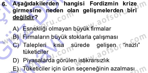 Sosyal Bilimlerde Temel Kavramlar Dersi Ara Sınavı Deneme Sınav Soruları 6. Soru