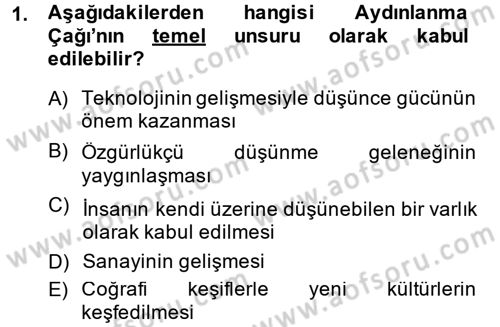 Sosyal Bilimlerde Temel Kavramlar Dersi 2014 - 2015 Yılı (Final) Dönem Sonu Sınav Soruları 1. Soru