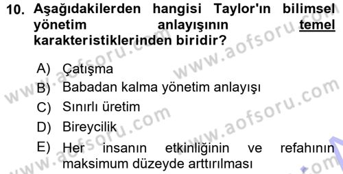 Sosyal Bilimlerde Temel Kavramlar Dersi 2015 - 2016 Yılı (Vize) Ara Sınav Soruları 10. Soru