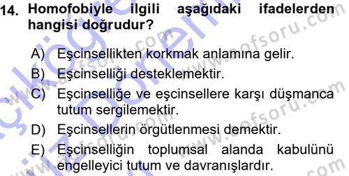 Sosyal Bilimlerde Temel Kavramlar Dersi 2015 - 2016 Yılı (Vize) Ara Sınav Soruları 14. Soru