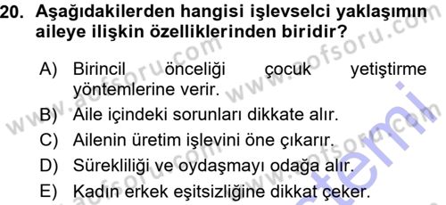 Sosyal Bilimlerde Temel Kavramlar Dersi 2015 - 2016 Yılı (Vize) Ara Sınav Soruları 20. Soru