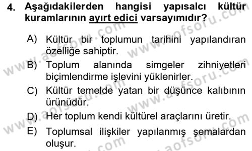 Sosyal Bilimlerde Temel Kavramlar Dersi 2015 - 2016 Yılı (Vize) Ara Sınav Soruları 4. Soru