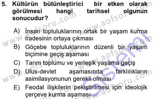 Sosyal Bilimlerde Temel Kavramlar Dersi 2015 - 2016 Yılı (Vize) Ara Sınav Soruları 5. Soru