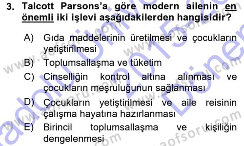 Sosyal Bilimlerde Temel Kavramlar Dersi 2015 - 2016 Yılı (Final) Dönem Sonu Sınav Soruları 3. Soru