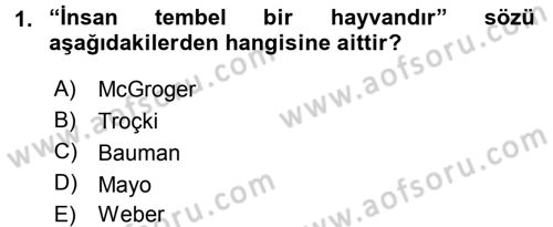 Sosyal Bilimlerde Temel Kavramlar Dersi 2016 - 2017 Yılı (Final) Dönem Sonu Sınav Soruları 1. Soru