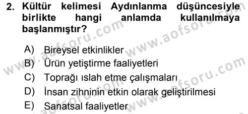 Sosyal Bilimlerde Temel Kavramlar Dersi 2016 - 2017 Yılı (Final) Dönem Sonu Sınav Soruları 2. Soru
