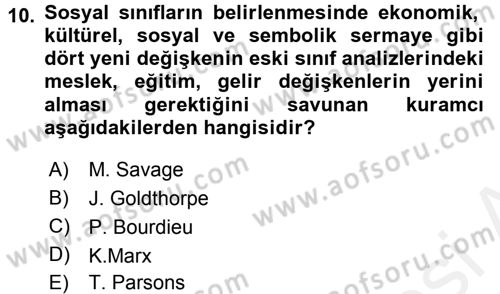 Sosyal Bilimlerde Temel Kavramlar Dersi 2017 - 2018 Yılı 3 Ders Sınav Soruları 10. Soru