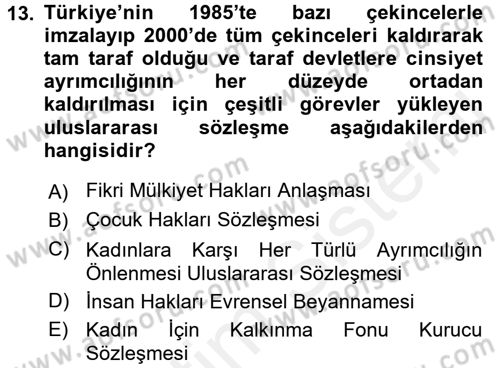Sosyal Bilimlerde Temel Kavramlar Dersi 2017 - 2018 Yılı 3 Ders Sınav Soruları 13. Soru