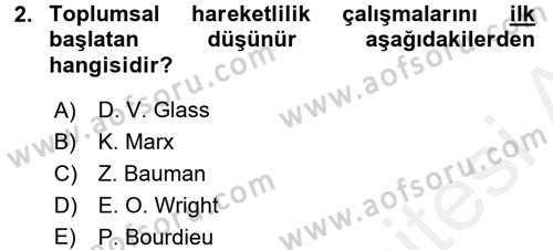 Sosyal Bilimlerde Temel Kavramlar Dersi 2017 - 2018 Yılı 3 Ders Sınav Soruları 2. Soru