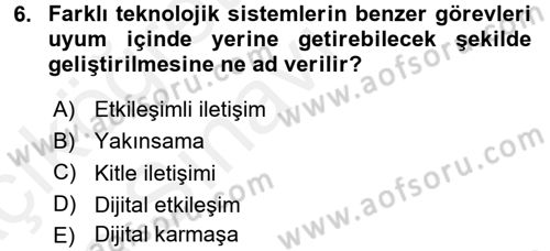 Sosyal Bilimlerde Temel Kavramlar Dersi 2017 - 2018 Yılı 3 Ders Sınav Soruları 6. Soru