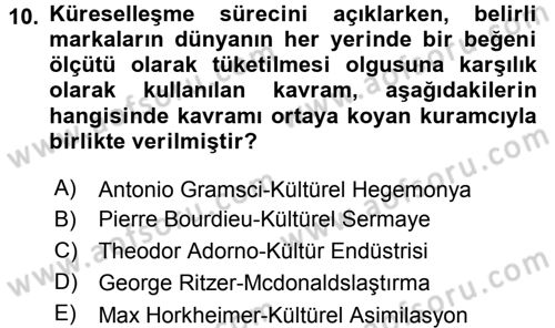 Sosyal Bilimlerde Temel Kavramlar Dersi Ara Sınavı Deneme Sınav Soruları 10. Soru