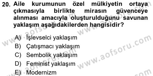Sosyal Bilimlerde Temel Kavramlar Dersi 2017 - 2018 Yılı (Vize) Ara Sınav Soruları 20. Soru