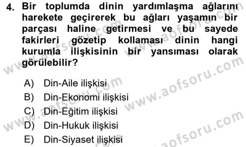 Sosyal Bilimlerde Temel Kavramlar Dersi 2017 - 2018 Yılı (Vize) Ara Sınav Soruları 4. Soru