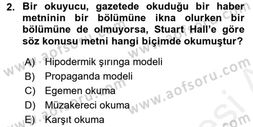 Sosyal Bilimlerde Temel Kavramlar Dersi 2017 - 2018 Yılı (Final) Dönem Sonu Sınav Soruları 2. Soru
