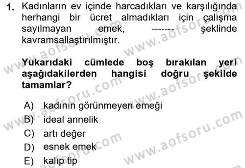 Sosyal Bilimlerde Temel Kavramlar Dersi 2018 - 2019 Yılı 3 Ders Sınav Soruları 1. Soru