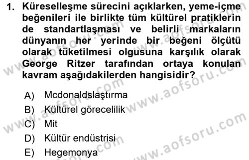 Sosyal Bilimlerde Temel Kavramlar Dersi 2018 - 2019 Yılı (Vize) Ara Sınav Soruları 1. Soru