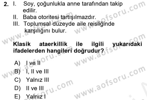 Sosyal Bilimlerde Temel Kavramlar Dersi 2018 - 2019 Yılı (Final) Dönem Sonu Sınav Soruları 2. Soru