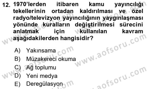 Sosyal Bilimlerde Temel Kavramlar Dersi 2018 - 2019 Yılı Yaz Okulu Sınav Soruları 12. Soru