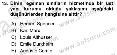 Sosyal Bilimlerde Temel Kavramlar Dersi 2019 - 2020 Yılı (Vize) Ara Sınav Soruları 13. Soru