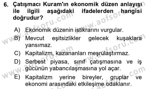 Sosyal Bilimlerde Temel Kavramlar Dersi 2019 - 2020 Yılı (Vize) Ara Sınav Soruları 6. Soru