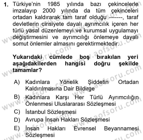 Sosyal Bilimlerde Temel Kavramlar Dersi 2021 - 2022 Yılı (Vize) Ara Sınav Soruları 1. Soru