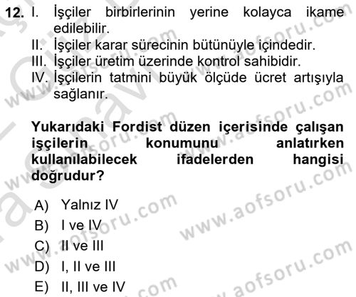 Sosyal Bilimlerde Temel Kavramlar Dersi 2021 - 2022 Yılı (Vize) Ara Sınav Soruları 12. Soru