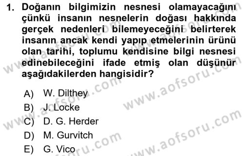 Sosyal Bilimlerde Temel Kavramlar Dersi 2021 - 2022 Yılı (Final) Dönem Sonu Sınav Soruları 1. Soru