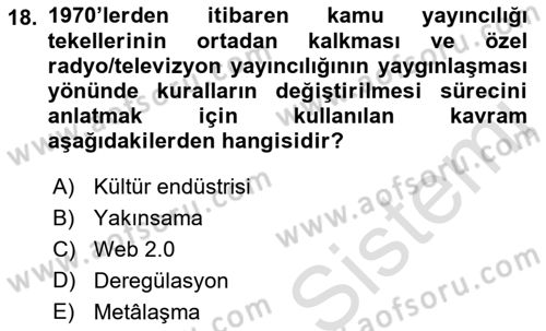 Sosyal Bilimlerde Temel Kavramlar Dersi 2021 - 2022 Yılı (Final) Dönem Sonu Sınav Soruları 18. Soru