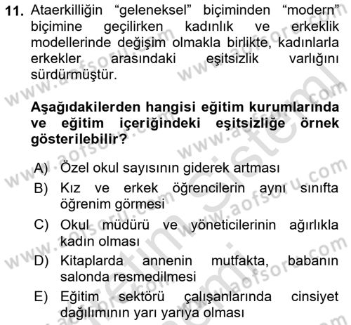 Sosyal Bilimlerde Temel Kavramlar Dersi 2022 - 2023 Yılı (Vize) Ara Sınav Soruları 11. Soru