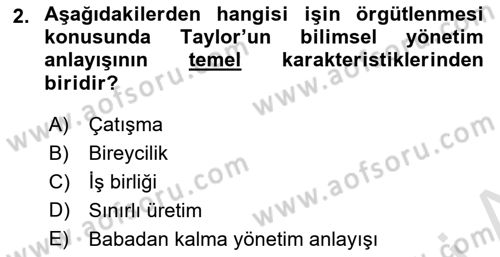 Sosyal Bilimlerde Temel Kavramlar Dersi 2022 - 2023 Yılı (Vize) Ara Sınav Soruları 2. Soru