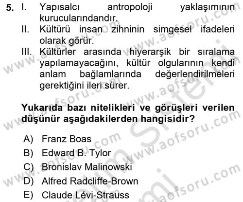 Sosyal Bilimlerde Temel Kavramlar Dersi 2022 - 2023 Yılı (Vize) Ara Sınav Soruları 5. Soru