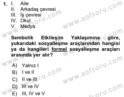 Sosyal Bilimlerde Temel Kavramlar Dersi 2022 - 2023 Yılı (Final) Dönem Sonu Sınav Soruları 1. Soru