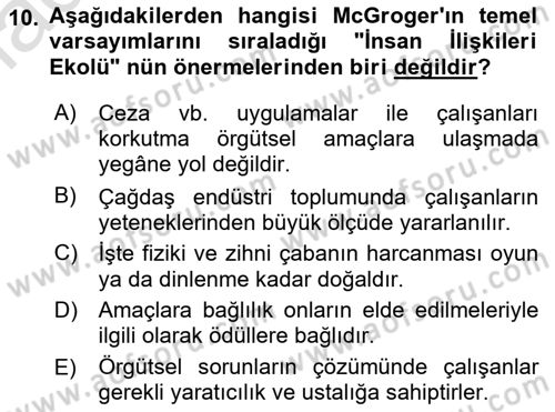Sosyal Bilimlerde Temel Kavramlar Dersi Ara Sınavı Deneme Sınav Soruları 10. Soru