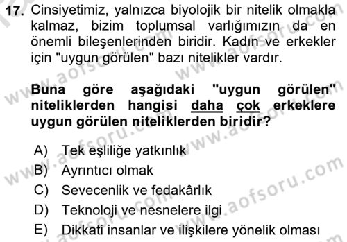Sosyal Bilimlerde Temel Kavramlar Dersi 2023 - 2024 Yılı (Vize) Ara Sınav Soruları 17. Soru