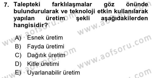 Sosyal Bilimlerde Temel Kavramlar Dersi 2023 - 2024 Yılı (Vize) Ara Sınav Soruları 7. Soru