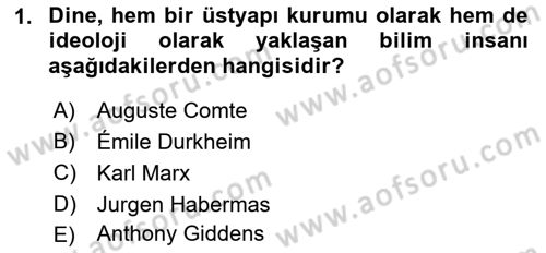Sosyal Bilimlerde Temel Kavramlar Dersi 2023 - 2024 Yılı (Final) Dönem Sonu Sınav Soruları 1. Soru