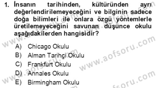 Sosyal Bilimlerde Temel Kavramlar Dersi 2023 - 2024 Yılı Yaz Okulu Sınav Soruları 1. Soru