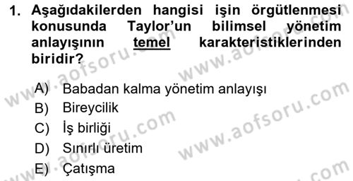 Sosyal Bilimlerde Temel Kavramlar Dersi 2024 - 2025 Yılı (Vize) Ara Sınav Soruları 1. Soru