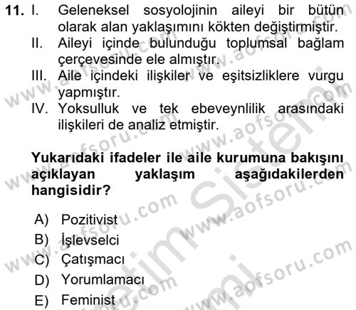 Sosyal Bilimlerde Temel Kavramlar Dersi 2024 - 2025 Yılı (Vize) Ara Sınav Soruları 11. Soru