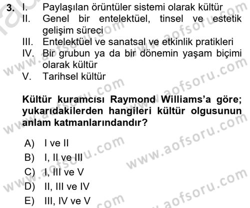 Sosyal Bilimlerde Temel Kavramlar Dersi 2024 - 2025 Yılı (Vize) Ara Sınav Soruları 3. Soru
