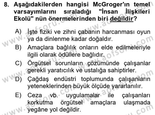 Sosyal Bilimlerde Temel Kavramlar Dersi 2024 - 2025 Yılı (Vize) Ara Sınav Soruları 8. Soru