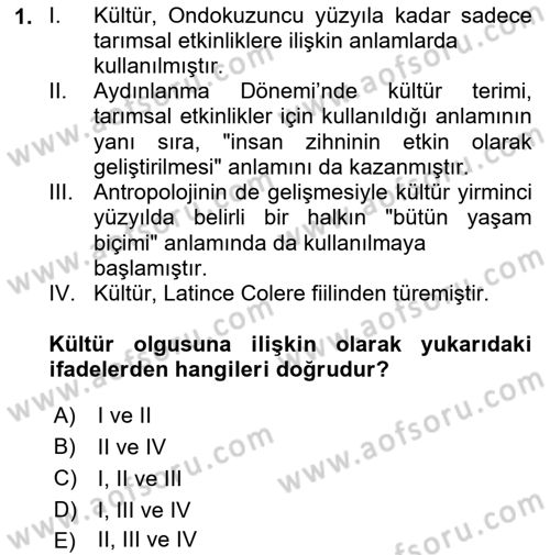 Sosyal Bilimlerde Temel Kavramlar Dersi 2024 - 2025 Yılı (Final) Dönem Sonu Sınav Soruları 1. Soru
